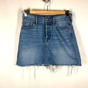 Aeropostale high rise button fly denim skirt 00